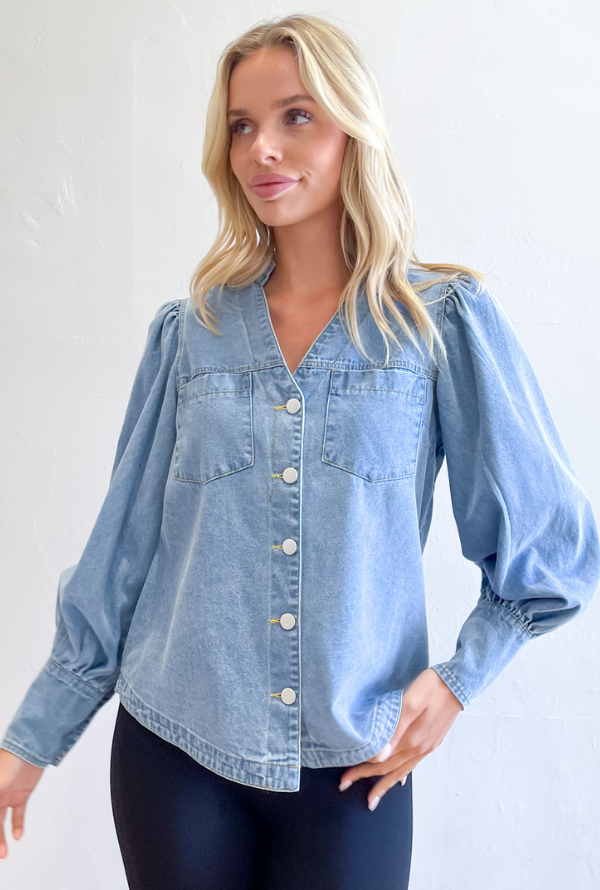 Ryder Denim Shirt - Blue Denim