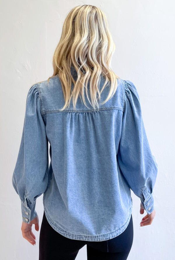 Ryder Denim Shirt - Blue Denim