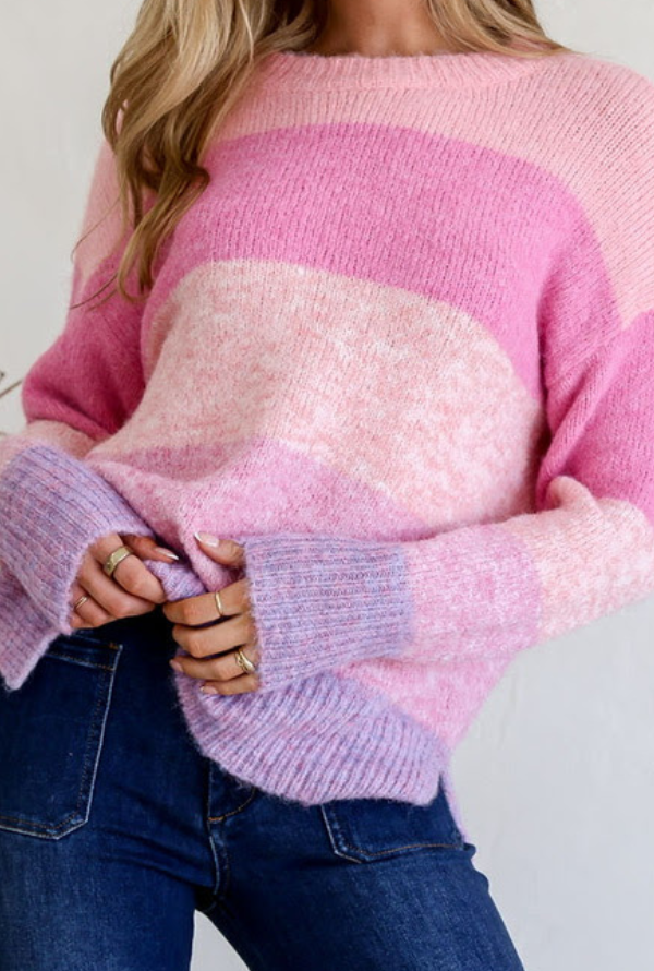 Geneva Knit - Pink/Lilac