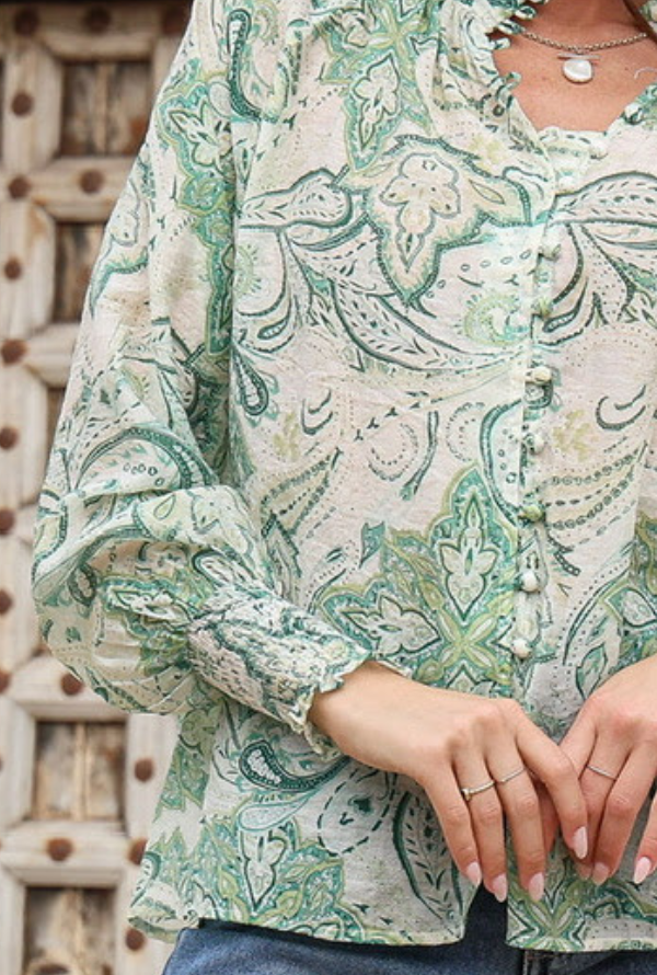 Barcelona Blouse - Green