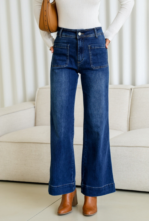 Jimmy Wide Leg - Dark Denim