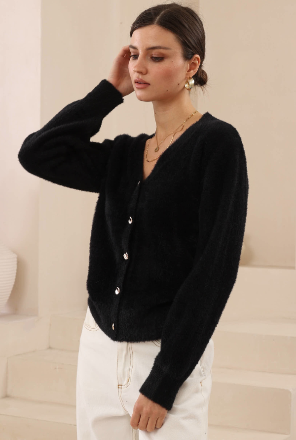 June Cardigan - Black