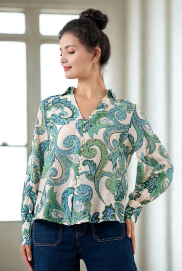 Patty Shirt - Blue/Green
