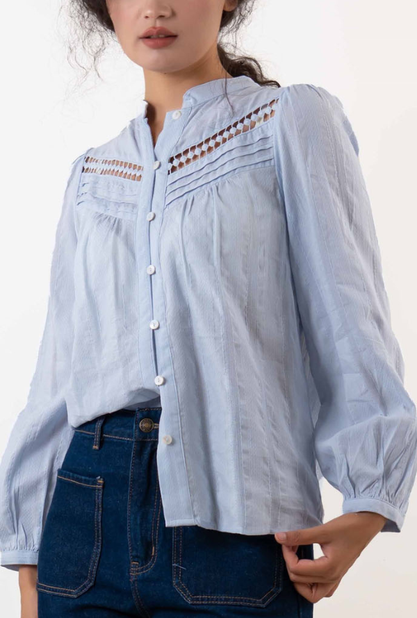 Gemma Shirt - Powder Blue