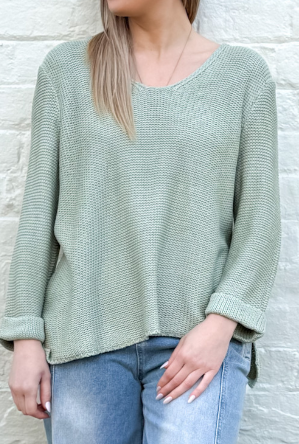 Billie Loop Knit - Sage