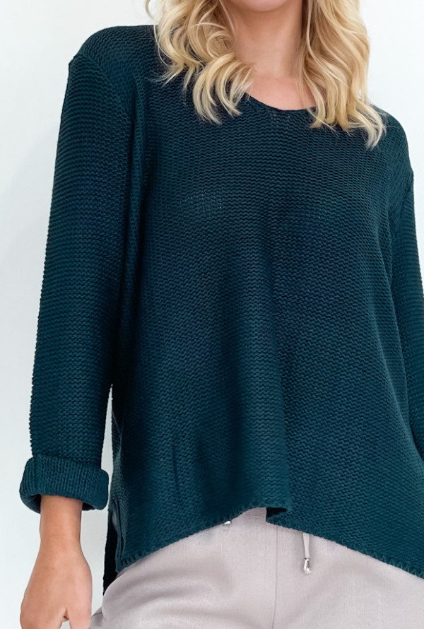 Billie Loop Knit - Petrol Blue