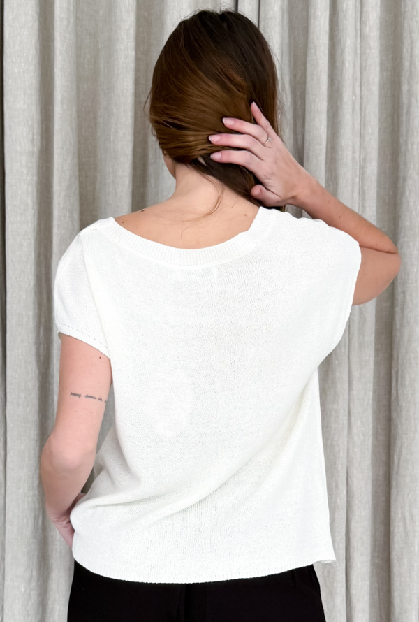 Libby Knit - White