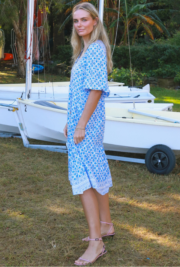 Micah Dress - Blue