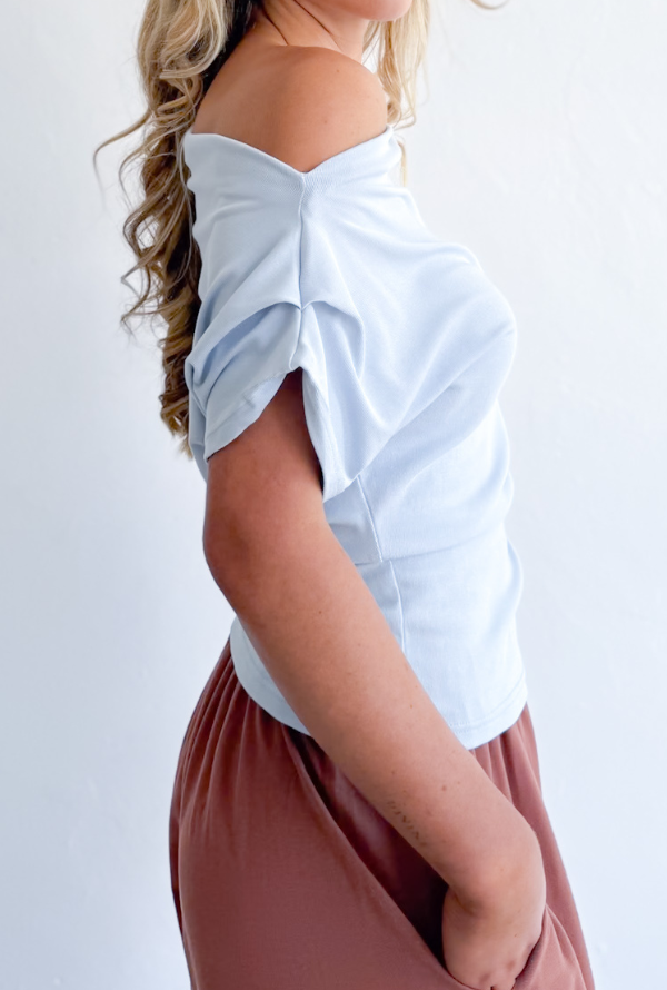 Opal Top - Powder Blue