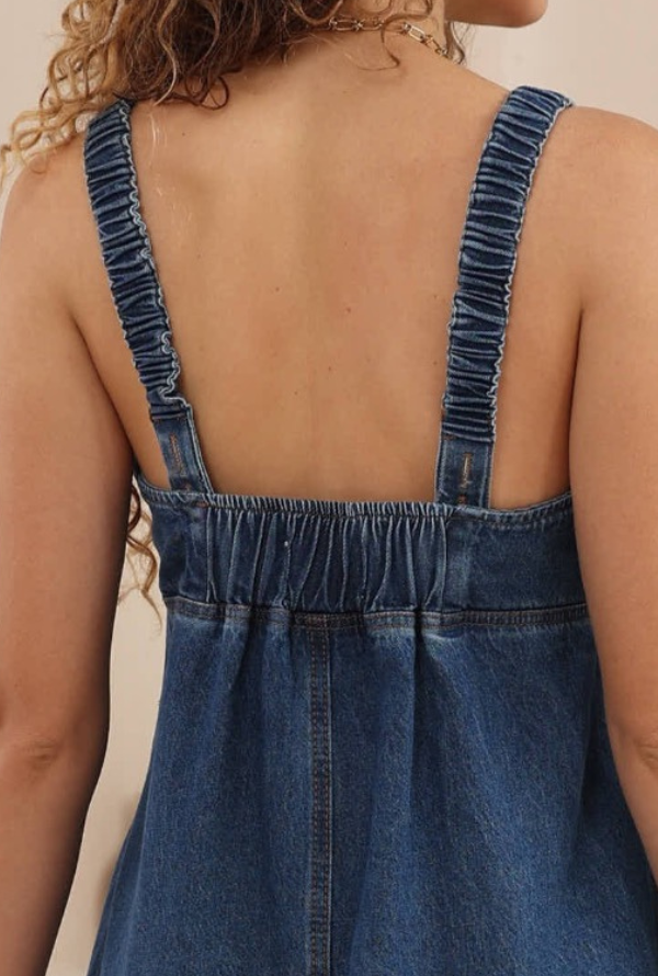 Max Denim Dress - Blue Denim