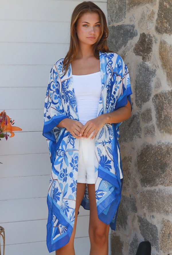 Amal Kimono - Blue