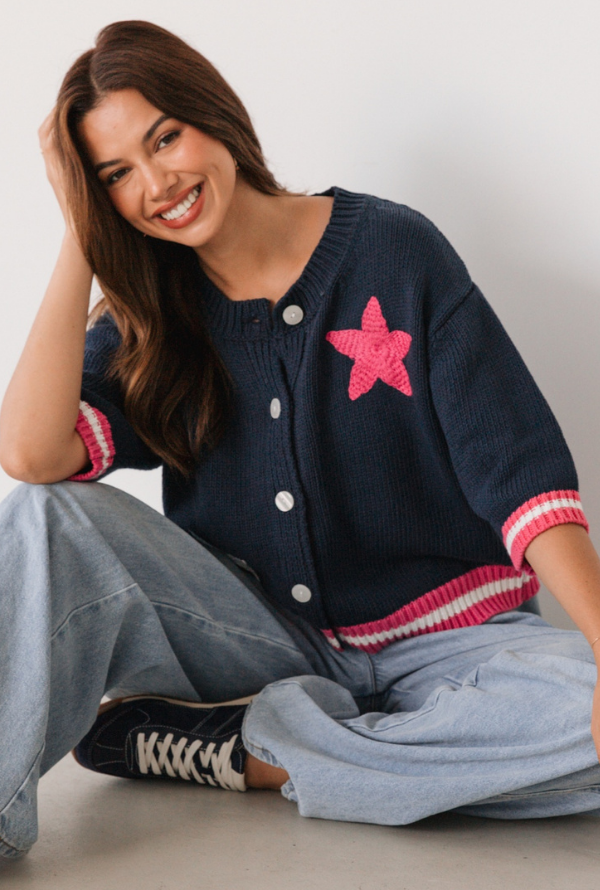 Stella Cardigan - Navy