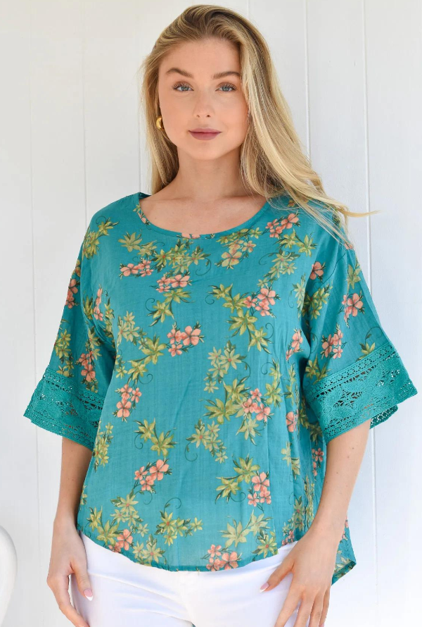 Raia Top - Teal