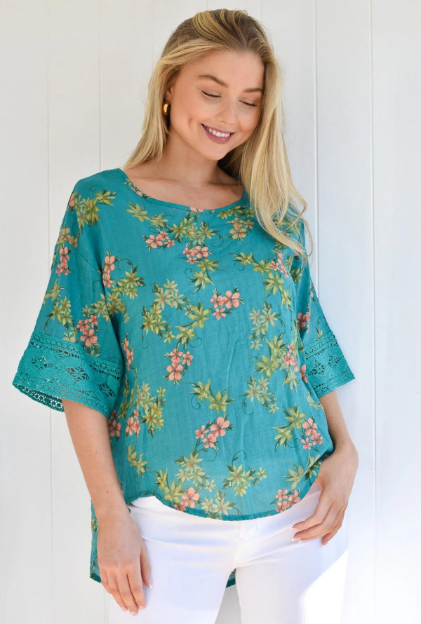 Raia Top - Teal