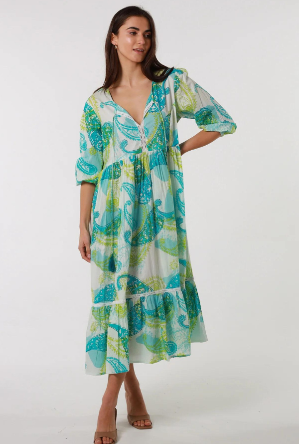 Mahale Dress - Lime