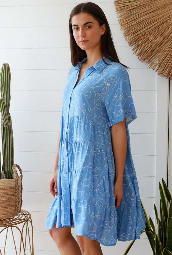 Trinni Dress - Blue