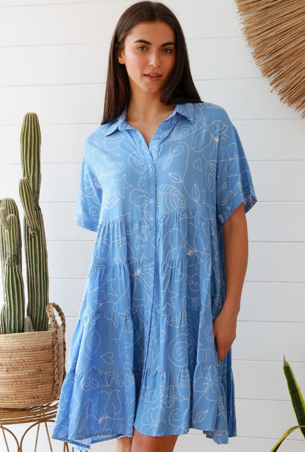 Trinni Dress - Blue