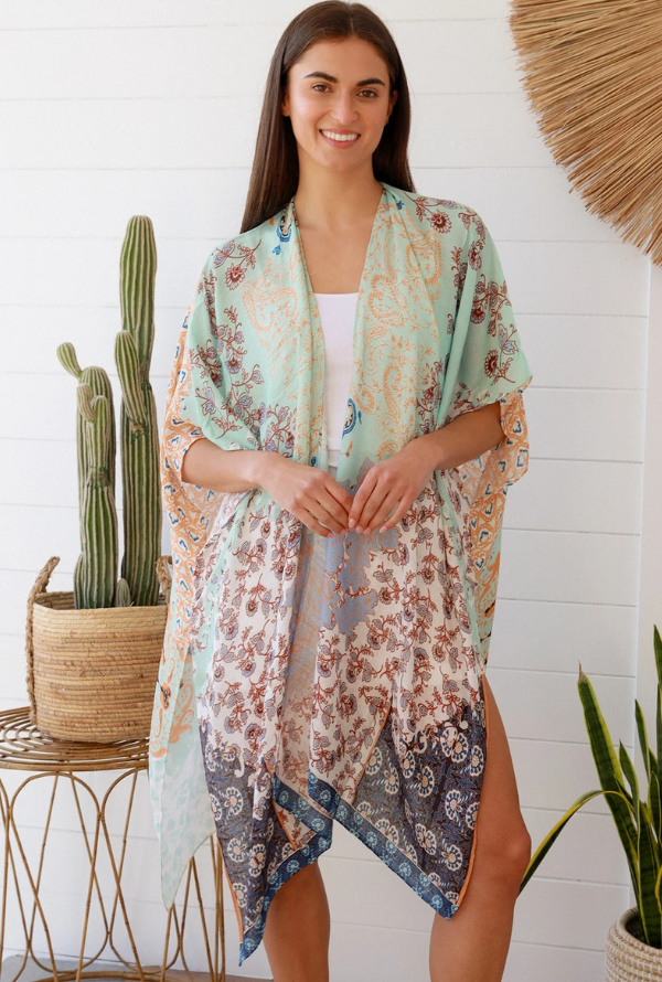 Zimi Kimono - Turquoise