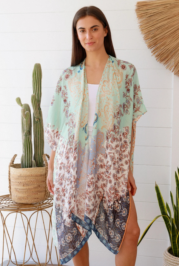 Zimi Kimono - Turquoise