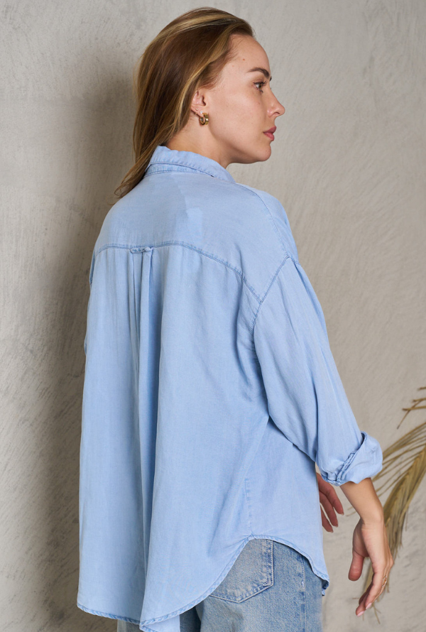 Darcy Shirt - Cornflower