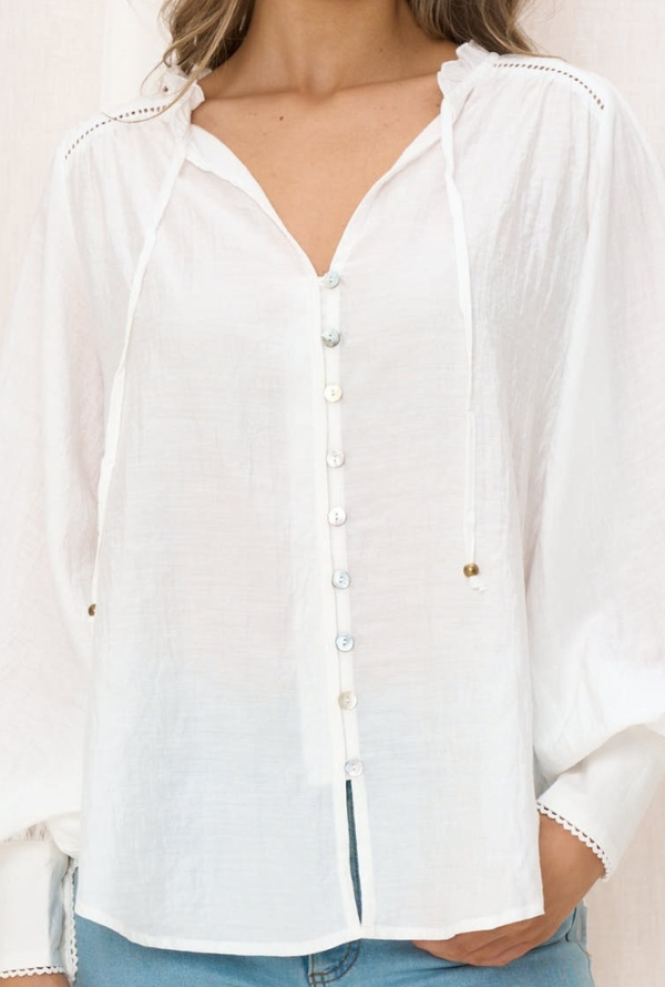 Lotus Shirt - White