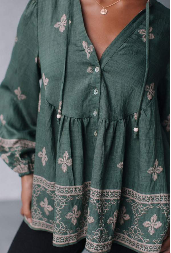 Eloise Blouse - Khaki