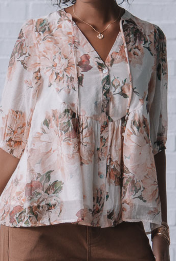 Ines Blouse - Blush