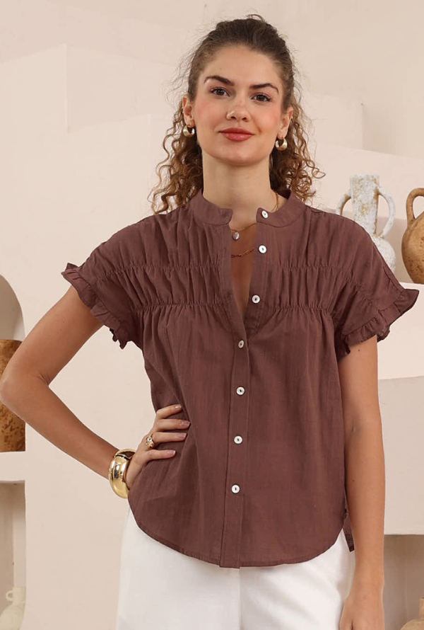 Laura Blouse - Chocolate