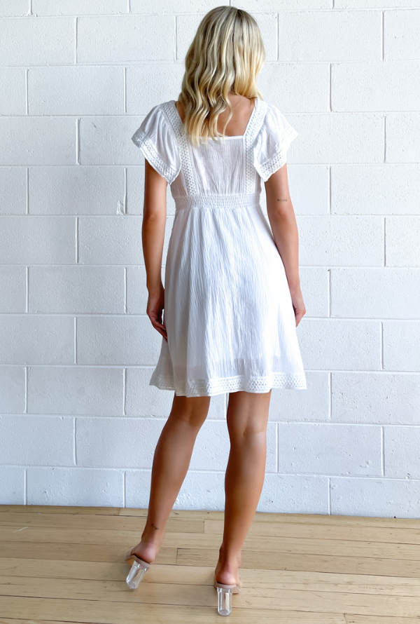 Beth Dress - White