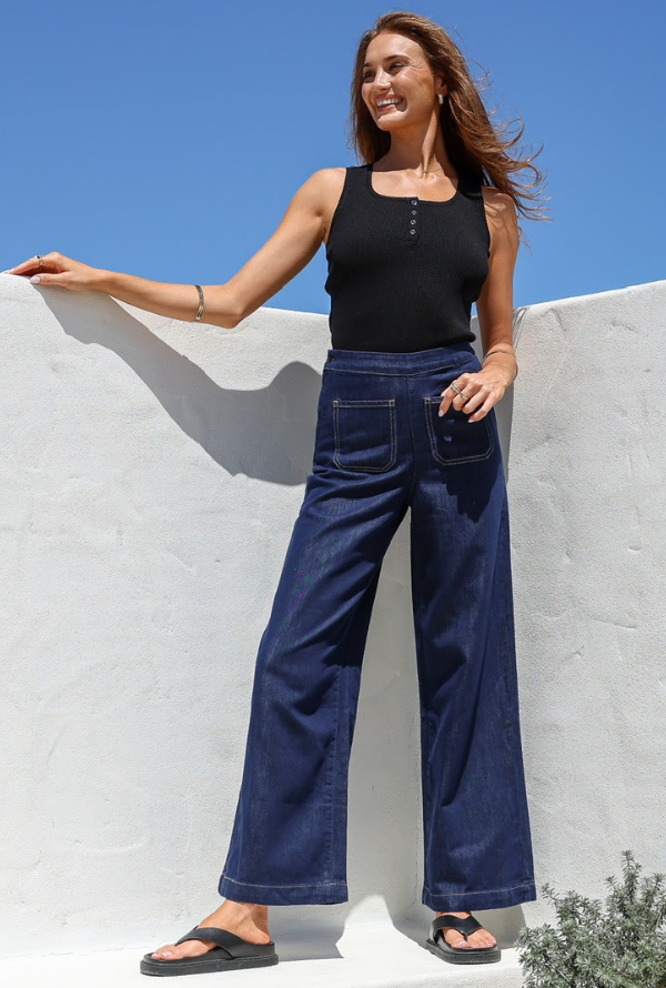 Sabrina Jean - Mid Dark Denim