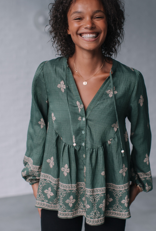 Eloise Blouse - Khaki