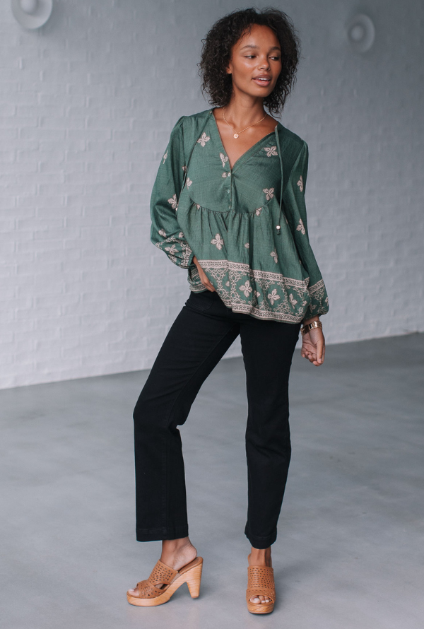 Eloise Blouse - Khaki