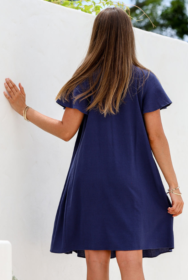 Desley Dress - Navy