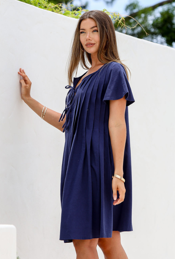 Desley Dress - Navy