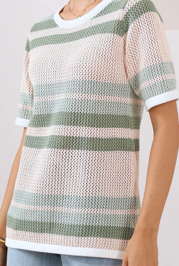 Olive Knit Top - Green
