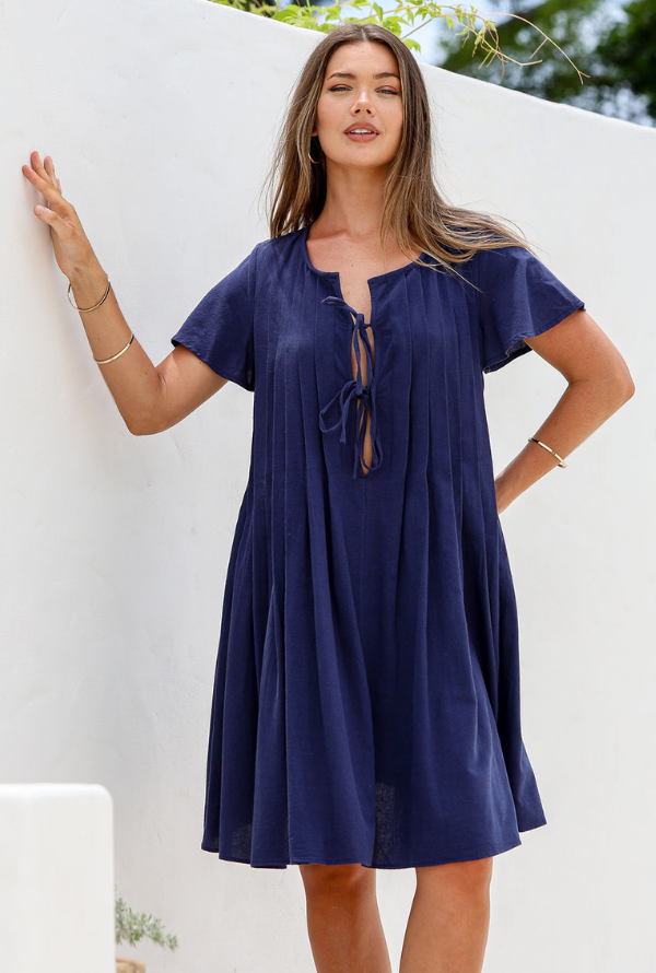 Desley Dress - Navy