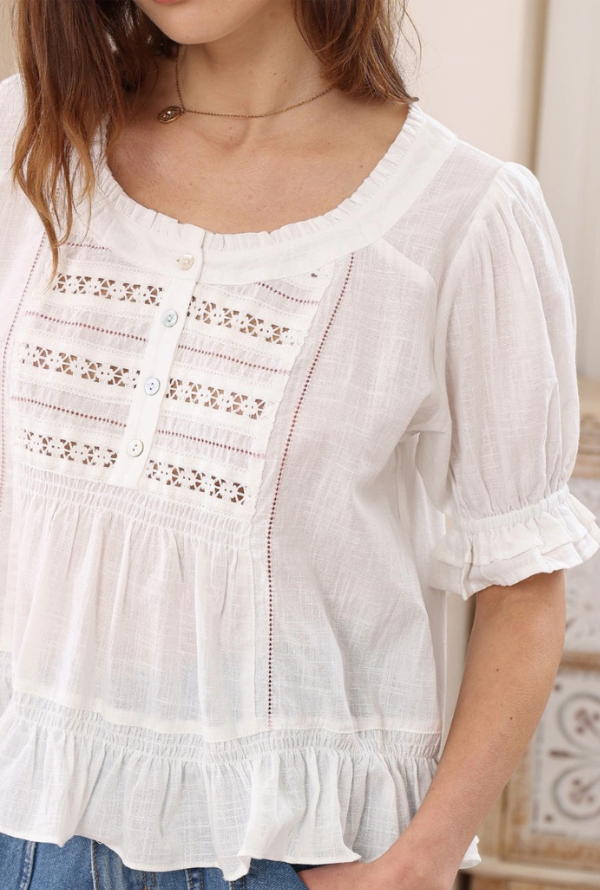 Ellas Blouse - White