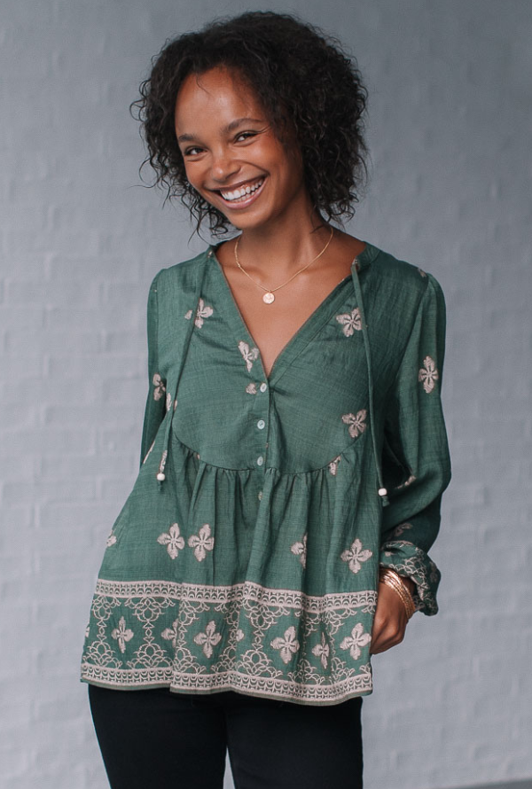 Eloise Blouse - Khaki