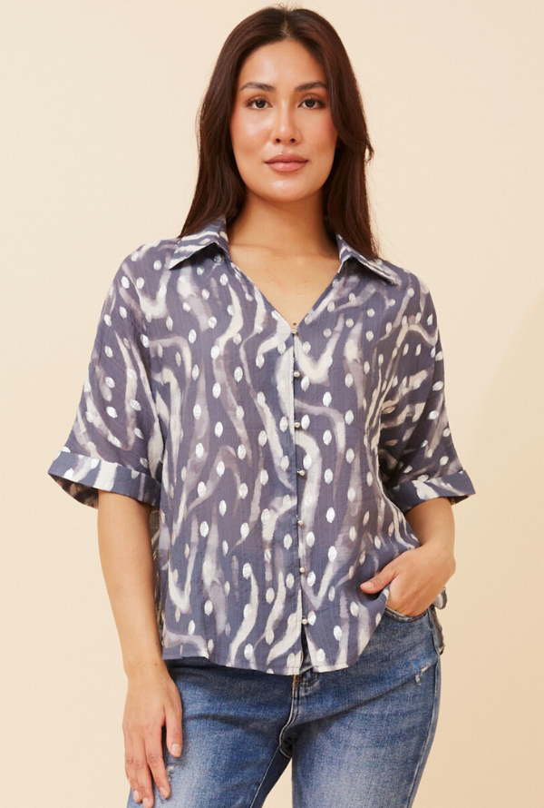 Danae Blouse - Blue