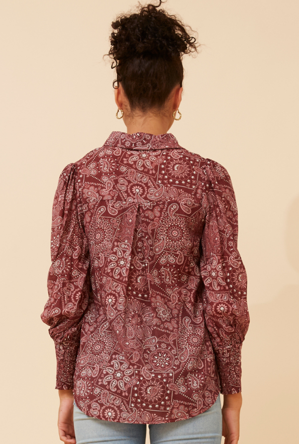 Vida Shirt - Burgundy