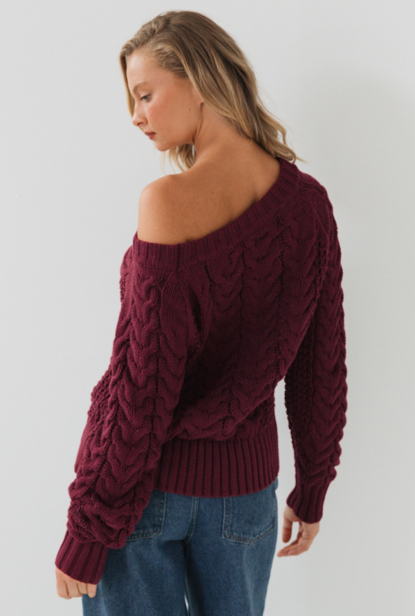 Whitney Knit - Burgundy