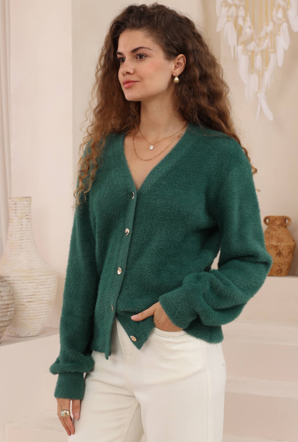 Nia Cardigan - Emerald