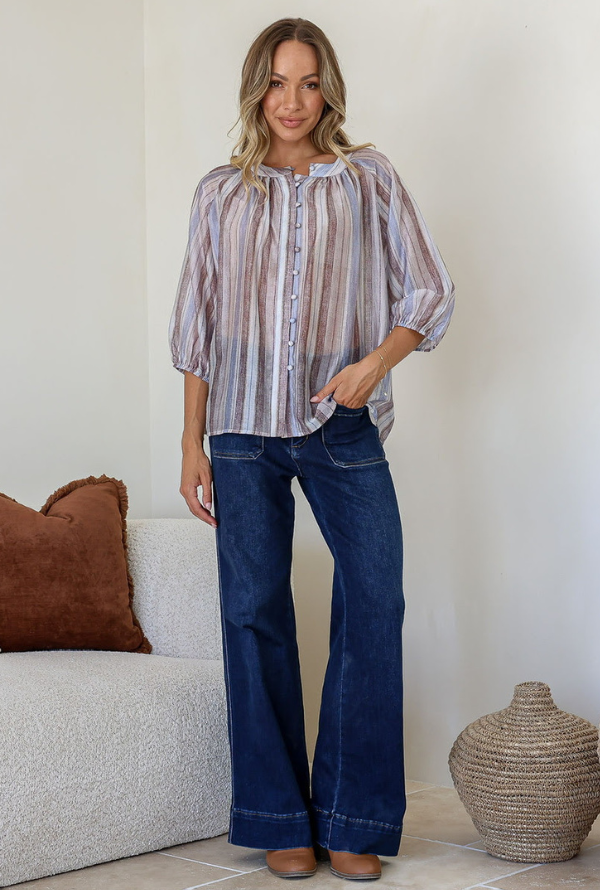 Malta Shirt - Blue Stripe