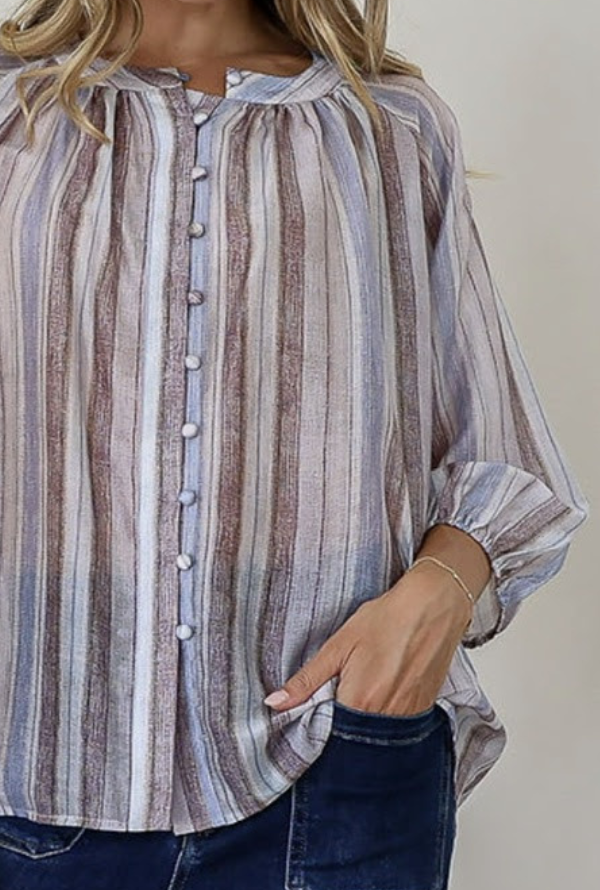 Malta Shirt - Blue Stripe