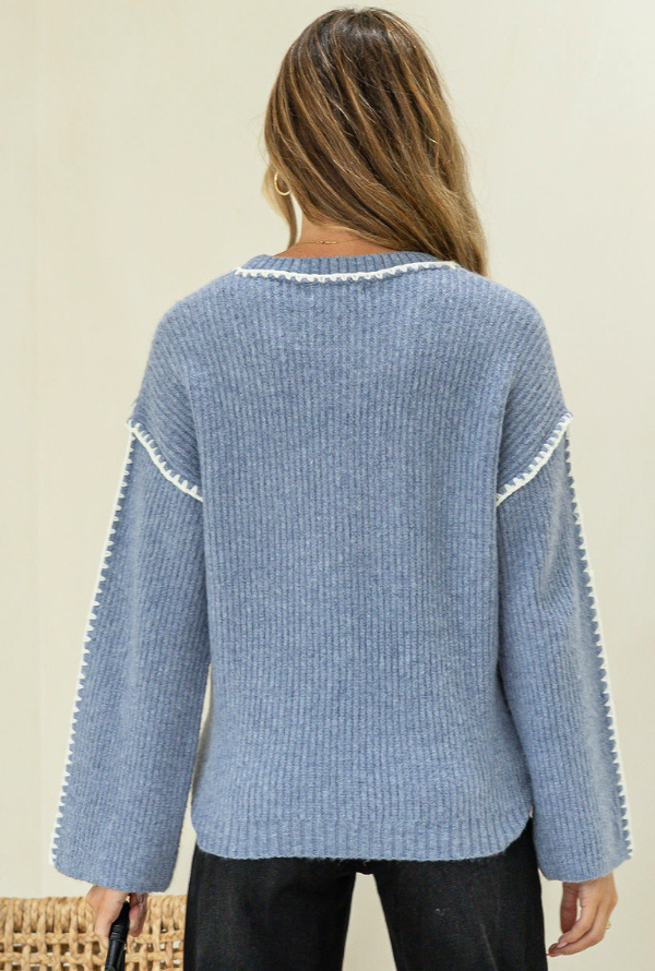 Polly Knit - Powder Blue