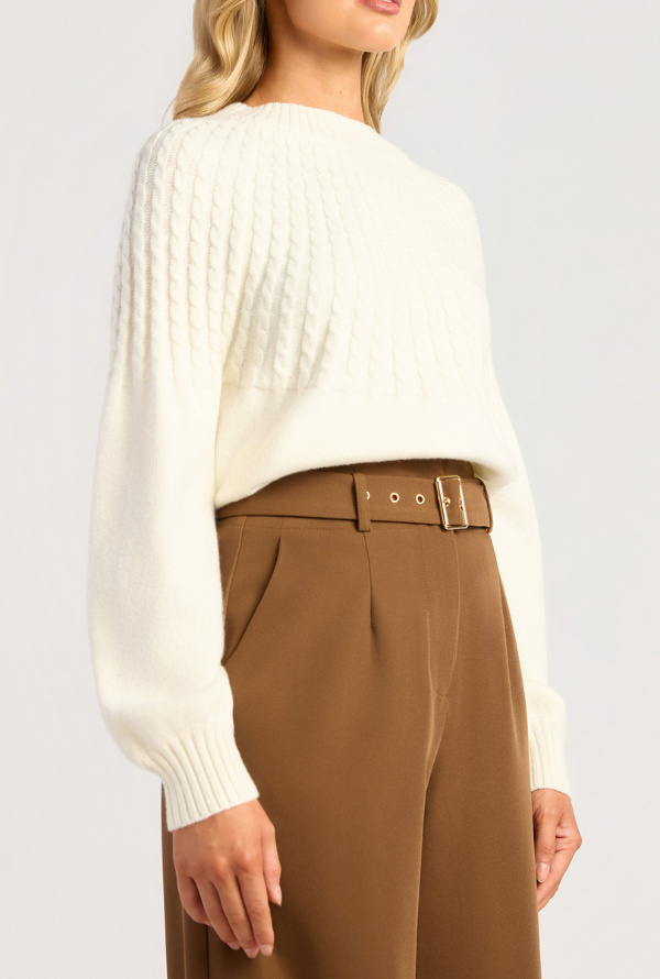Gabrielle Knit - White
