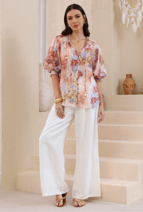 Yasmin Blouse - Blush