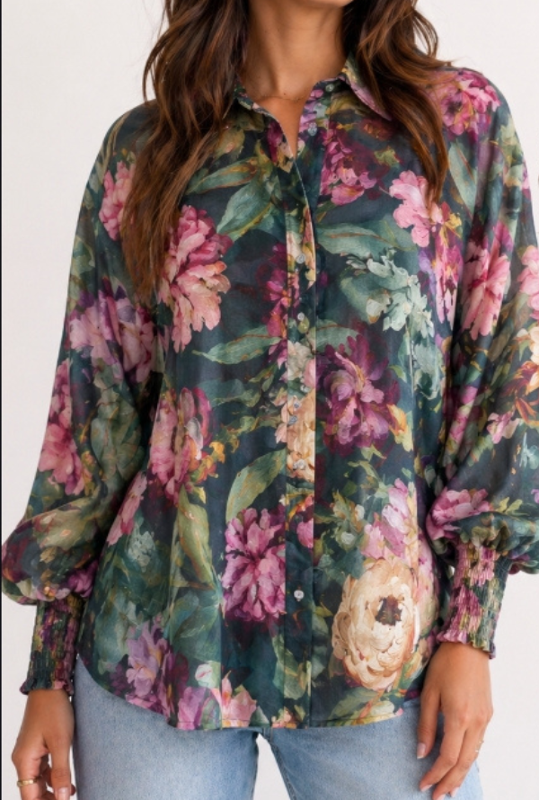 Jolie Blouse - Emerald