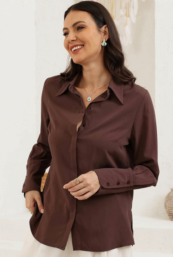 Lucia Shirt - Chocolate