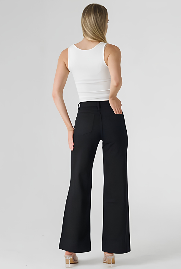Ruby Wide Leg Jeans - Black